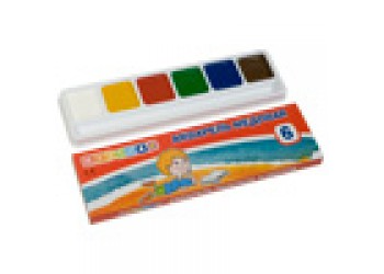 Набор акварели Цветик 6 цветов картон